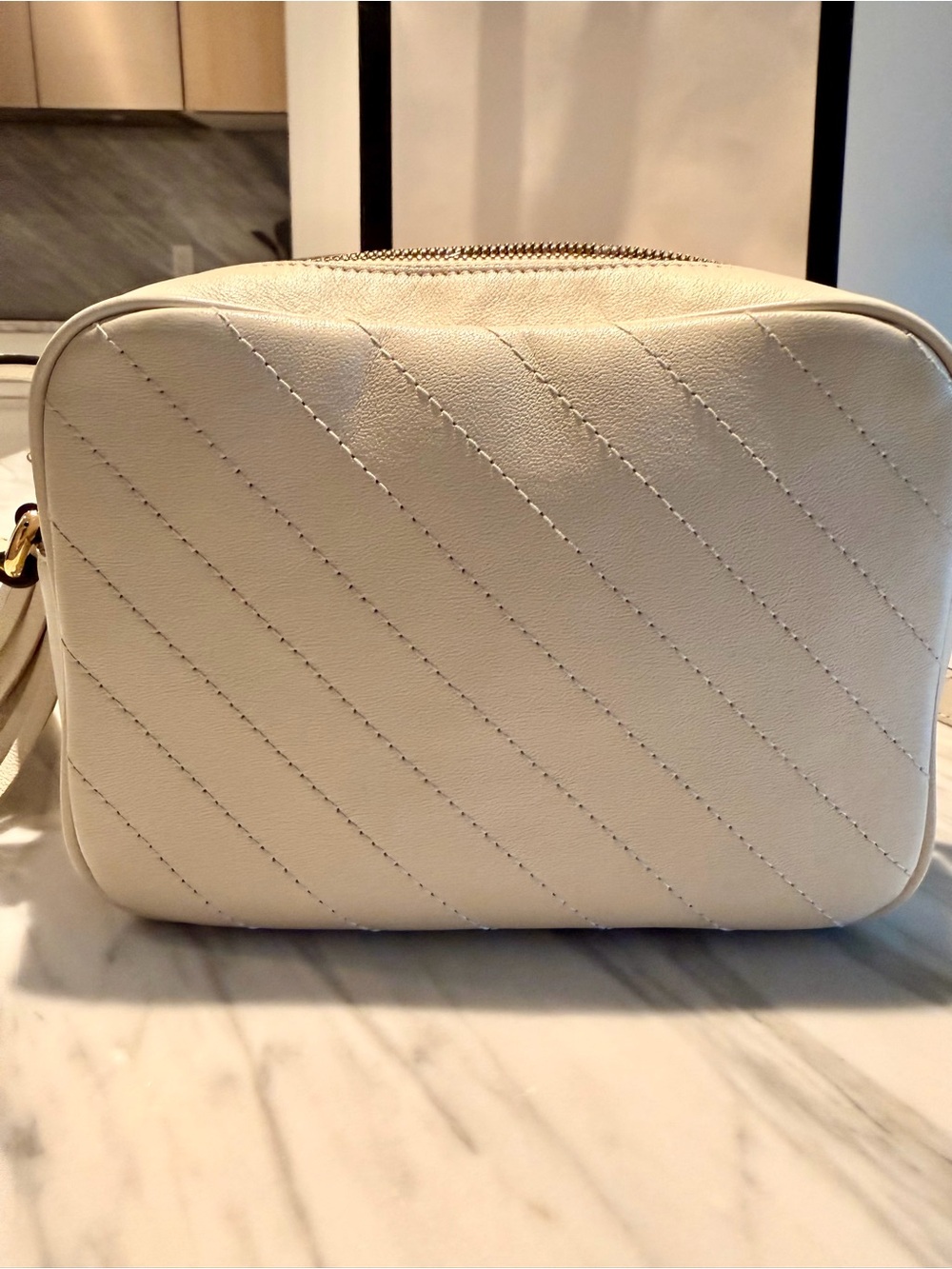 Gucci White/ivory blondie Leather Crossbody Bag - Picture 10 of 11